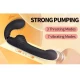 Vibrator dual cu vibrații, rotație și împingere, negru