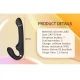 Vibrator dual cu vibrații, rotație și împingere, negru