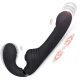 Vibrator dual cu vibrații, rotație și împingere, negru