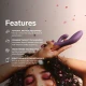 Vibrator Rabbit Thrusting din silicon, mov