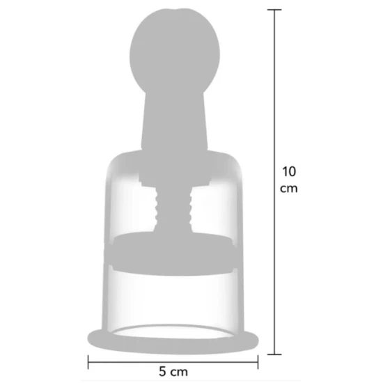 Set dispozitive de sucțiune pentru mameloane și clitoris din ABS, negru, S/M