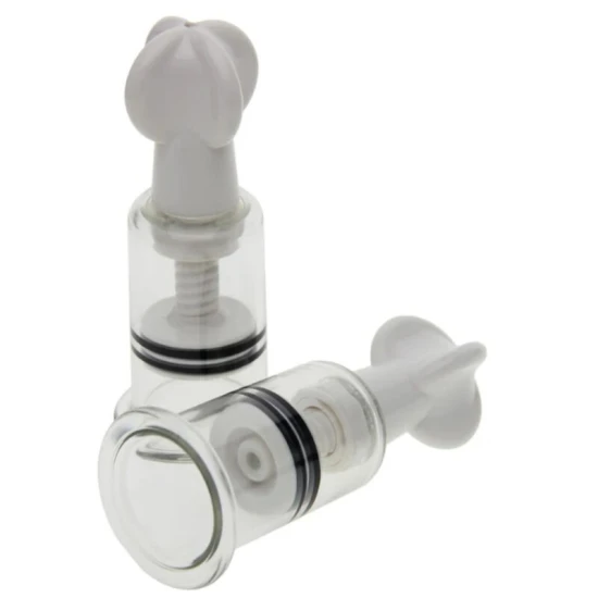 Set dispozitive de sucțiune pentru mameloane și clitoris din ABS, negru, S/M