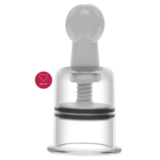 Set dispozitive de sucțiune pentru mameloane și clitoris din ABS, negru, S/M