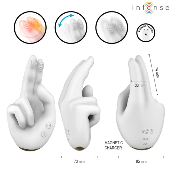 Stimulator multifuncțional JIMMY din silicon, negru