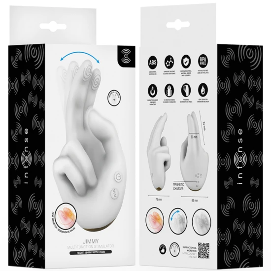 Stimulator multifuncțional JIMMY din silicon, negru