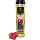 Ulei de masaj organic cu aromă de zmeură, 240 ml