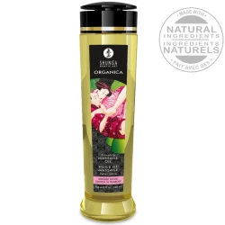 Ulei de masaj organic cu aromă de zmeură, 240 ml