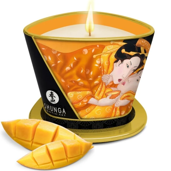 Lumânare de masaj din ceară, Mango, 170 ml