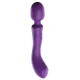 Dublu Vibrator Masaj Wand din silicon și ABS, mov