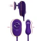 Aparat de sucțiune clitoridiană cu efect de lins și stimulator anal mov din silicon, mov