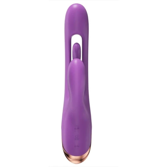 Vibrator Rabbit G-Spot din silicon, mov