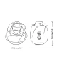 Stimulator clitoridian Rose 2.0 din silicon, roz, universal