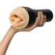 Masturbator realist tip gură din TPE, negru, universal