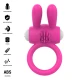 Inel Vibrator Penis cu Stimulare Clitoridiană, Silicon, Roz