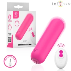 Bullet vibrator reîncărcabil cu telecomandă, silicon, roz