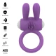 Inel penis vibrant cu stimulare clitoridiană, silicon, mov