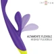 Stimulator G-spot și clitoridian din silicon, negru
