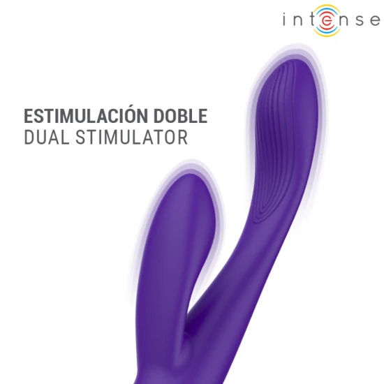 Stimulator G-spot și clitoridian din silicon, negru