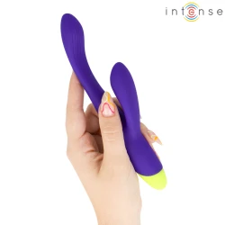 Stimulator G-spot și clitoridian din silicon, negru