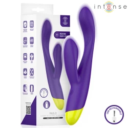 Stimulator G-spot și clitoridian din silicon, negru