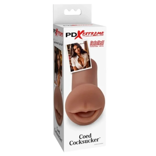 Masturbator realist tip oral din FantaFlesh®, negru