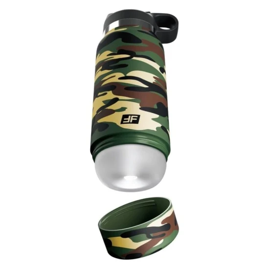 Masturbator discret tip sticlă PDX Plus, camuflaj, Happy Camper