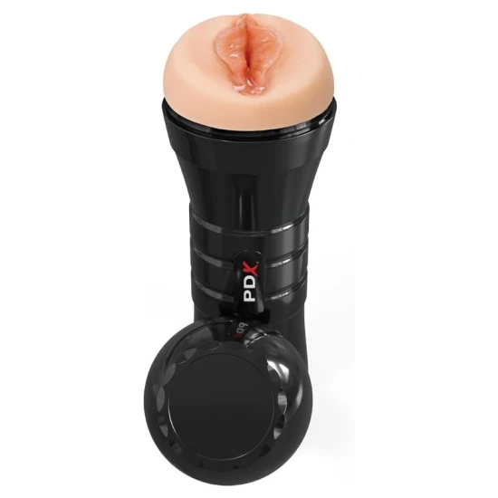 Masturbator masculin XXL din elastomer, roz, cu husă