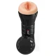 Masturbator masculin XXL din elastomer, roz, cu husă