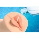 Masturbator masculin XXL din elastomer, roz, cu husă