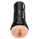Masturbator masculin XXL din elastomer, roz, cu husă