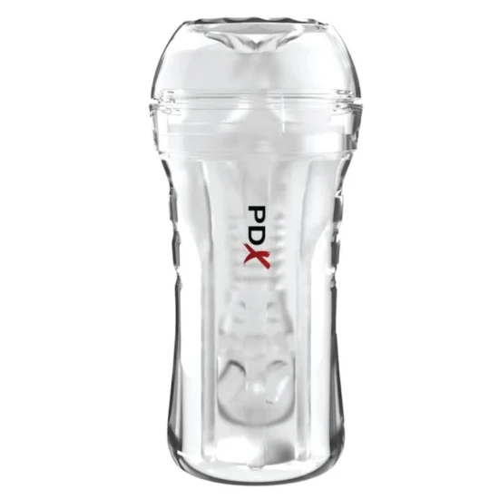 Masturbator masculin buze voluptuoase din TPE, transparent
