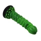 Dildo fantasy Manticore din silicon, verde-negru, 23 cm