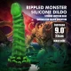 Dildo fantasy Manticore din silicon, verde-negru, 23 cm