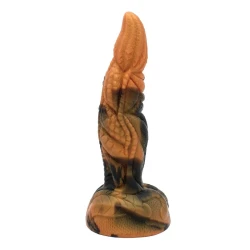 Dildo fantezie Tyrannosaurus din silicon, bicolor, 20.5 cm