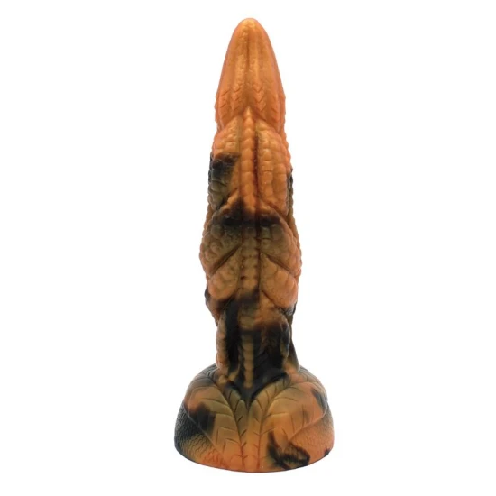 Dildo fantezie Tyrannosaurus din silicon, bicolor, 20.5 cm