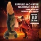 Dildo fantezie Tyrannosaurus din silicon, bicolor, 20.5 cm