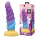 Dildo fantezie Unicorn tricolor din silicon, 22 cm, Ø 5 cm