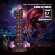 Dildo fantezie gonflabil din silicon, bicolor mov-negru, 29 cm