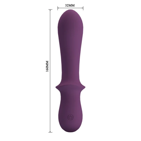 Vibrator reîncărcabil din silicon, mov, 10 funcții