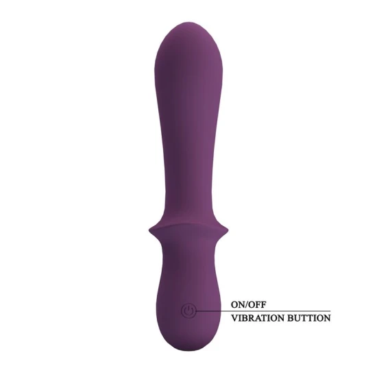 Vibrator reîncărcabil din silicon, mov, 10 funcții