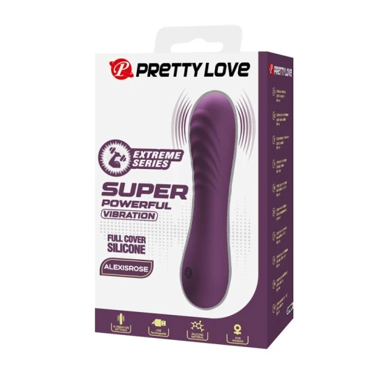 Vibrator reîncărcabil din silicon, mov, 10 funcții