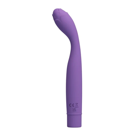 Vibrator G-Spot flexibil din silicon, mov