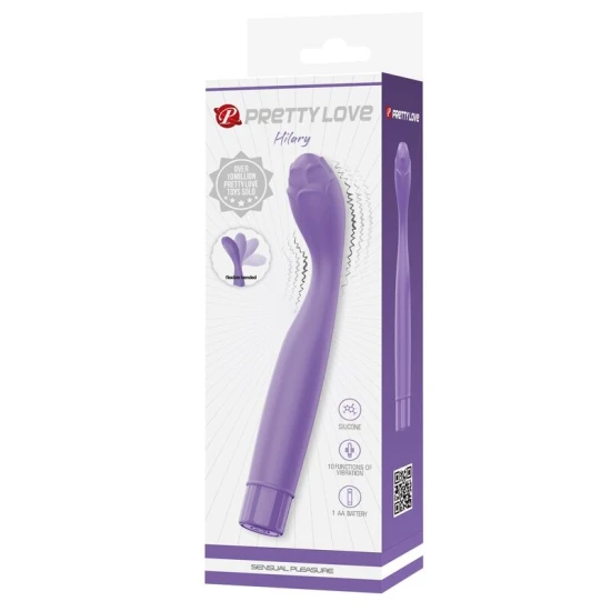 Vibrator G-Spot flexibil din silicon, mov