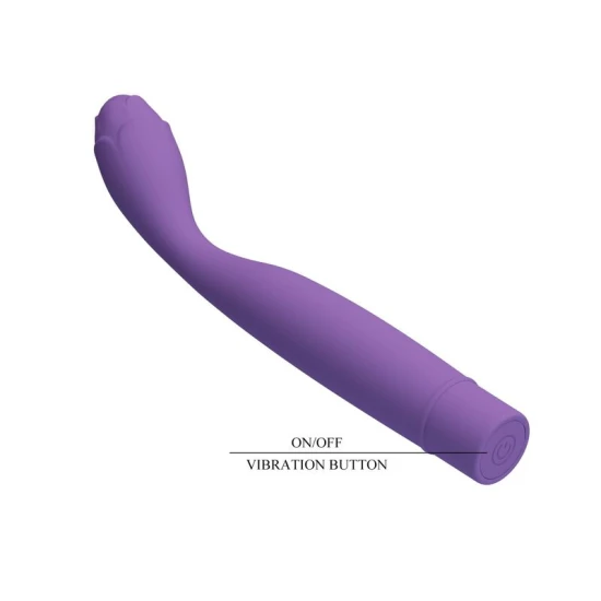 Vibrator G-Spot flexibil din silicon, mov