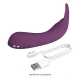 Vibrator reîncărcabil din silicon, mov, 10 funcții