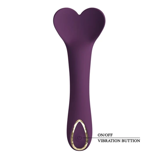 Vibrator reîncărcabil din silicon, mov, 10 funcții