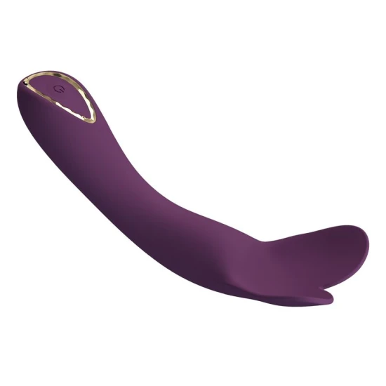 Vibrator reîncărcabil din silicon, mov, 10 funcții
