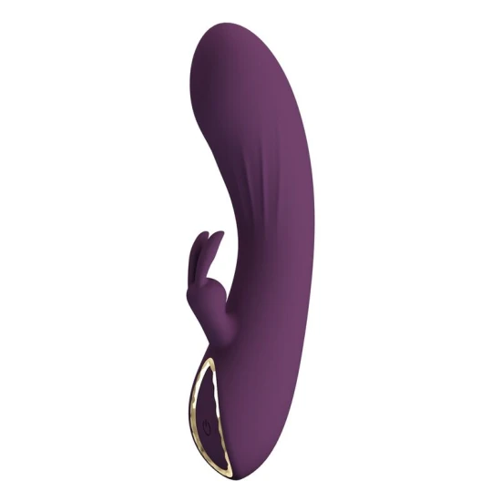 Vibrator Rabbit Reîncărcabil din Silicon, Mov