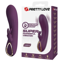 Vibrator Rabbit Reîncărcabil din Silicon, Mov