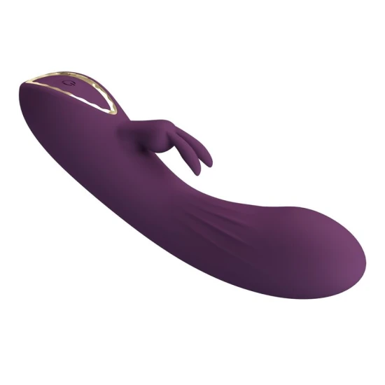 Vibrator Rabbit Reîncărcabil din Silicon, Mov